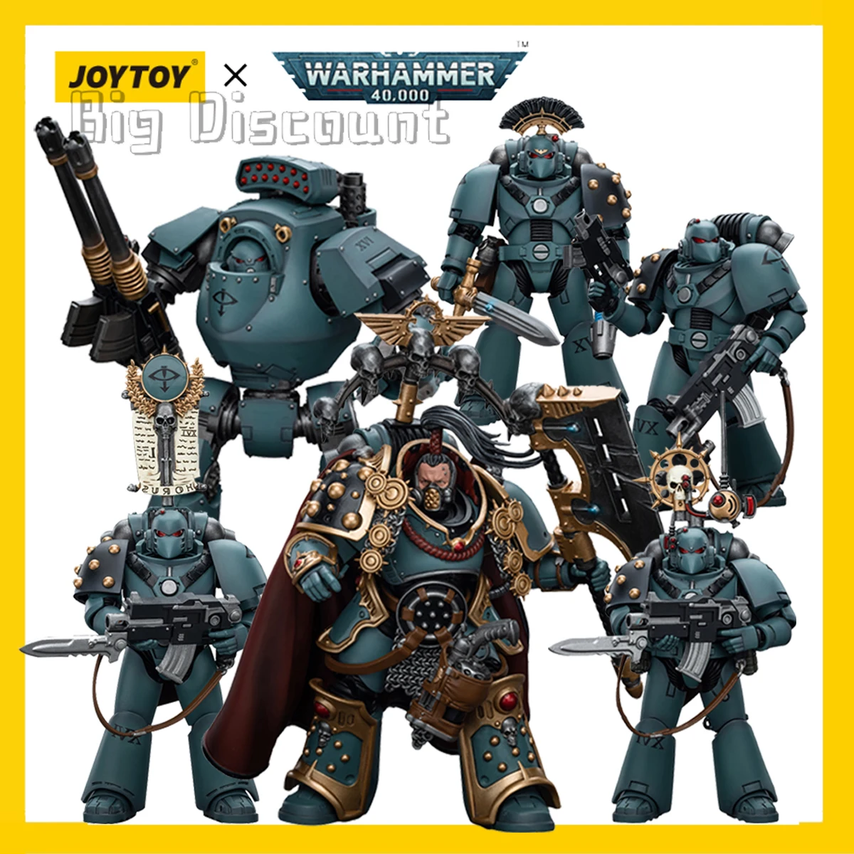 [Pre-Ordine] Joytoy Warhammer 30K The Horus Heresy 1/18 Action Figure Sons Of Horus Mkiv Tactical Squa Modello Anime Spedizione Gratuita