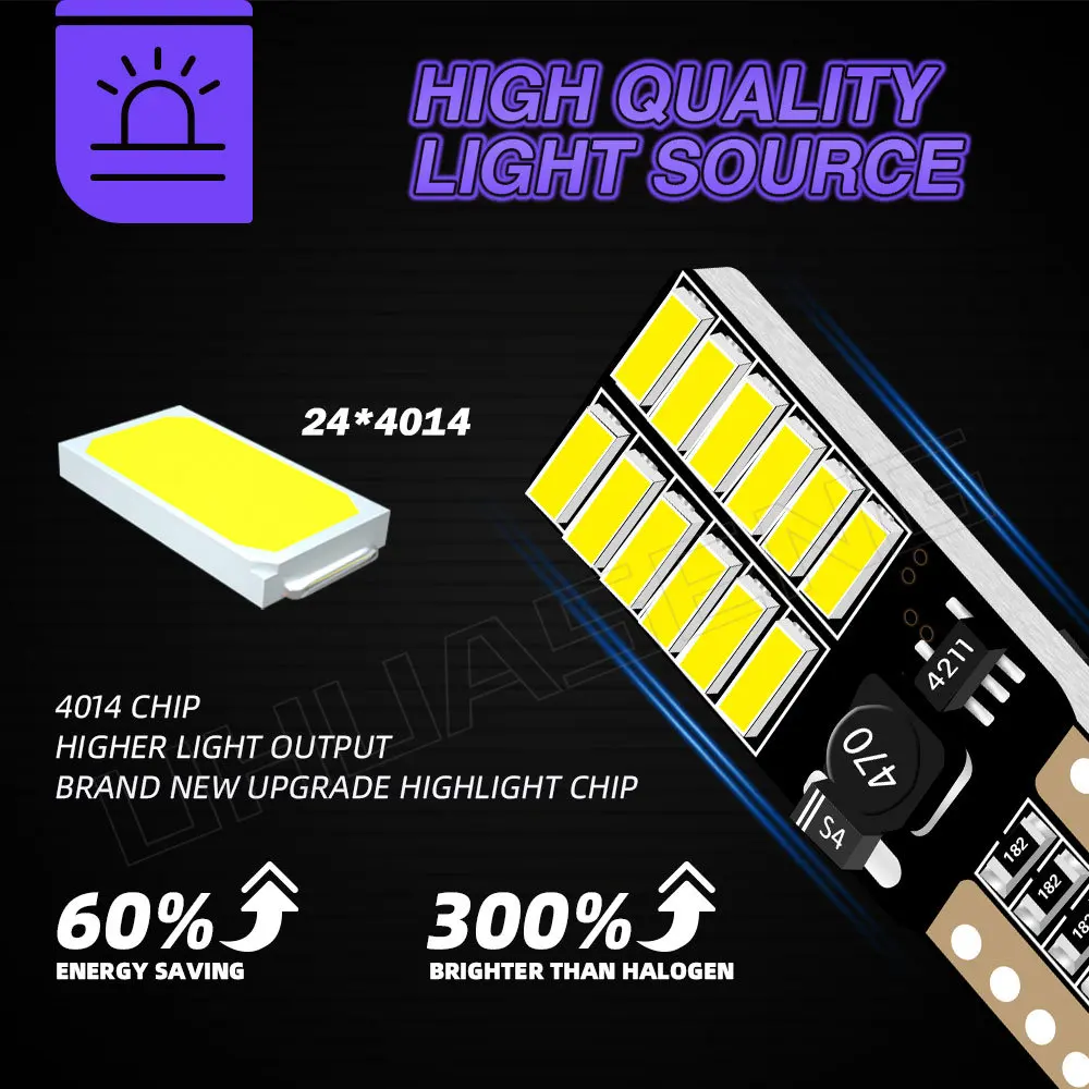 UHUASENG 2PCS Led T10  BA9S BAX9S BAY9S H6W H21W W5W T4W 4014 ׸ ĸ Ȱ ǥñ ȣ  ڵ   12V
