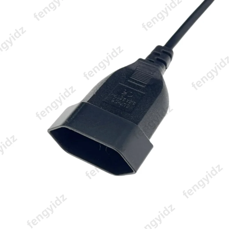 AC Power 2-Prong Male to European EU Female Extension Cord 1-15P to CEE7/16 Power Cable US Plug Euro Receptacle AC short Cord