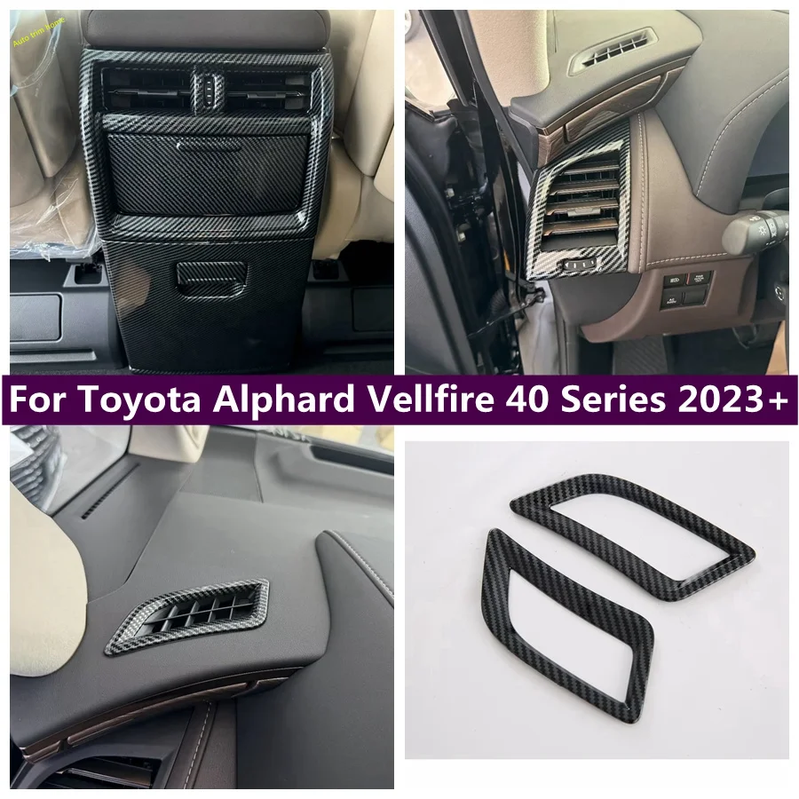 

Air Conditioning Outlet AC Vent Decoration Cover Trim Fit For Toyota Alphard Vellfire 40 Series 2023 2024 Interior Accessories