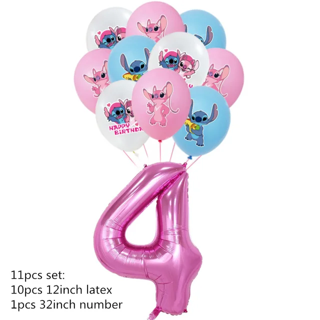1pcs/lot Disney Pink Lilo Stitch Cartoon Theme Kids Girls Favors Pinatas  Happy Birthday Events Party Decorations DIY Pinata - AliExpress