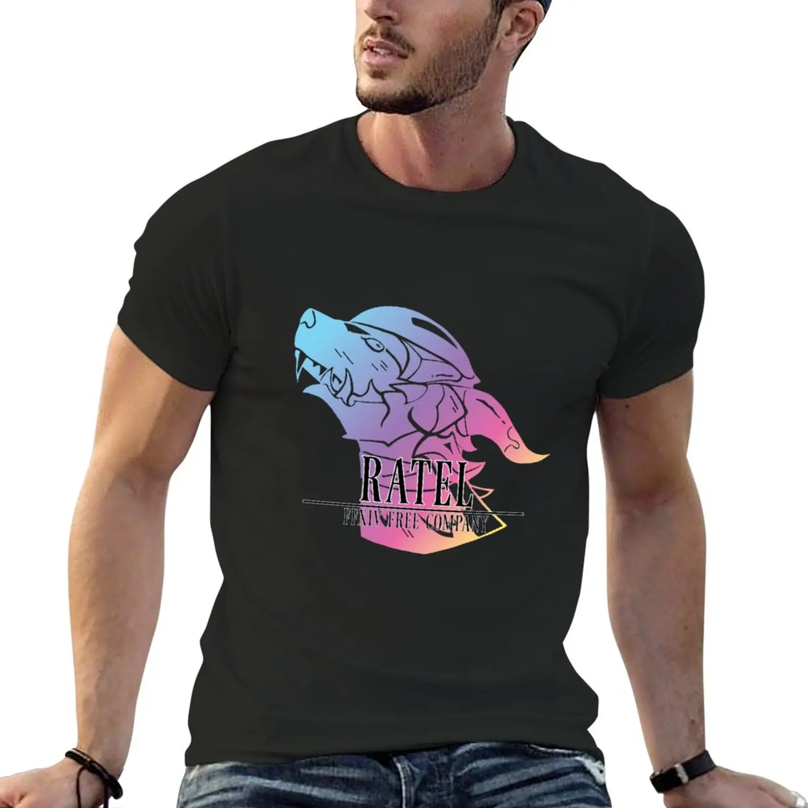 

Ratel Logo Colored T-Shirt sports fans plain mens graphic t-shirts pack