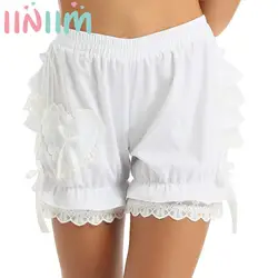 Womens Vintage Victorian Gothic Pantaloons Costume Girls Ruffle Lolita Bloomers Bottoms Kawaii Layered Pumpkin Shorts Clubwear