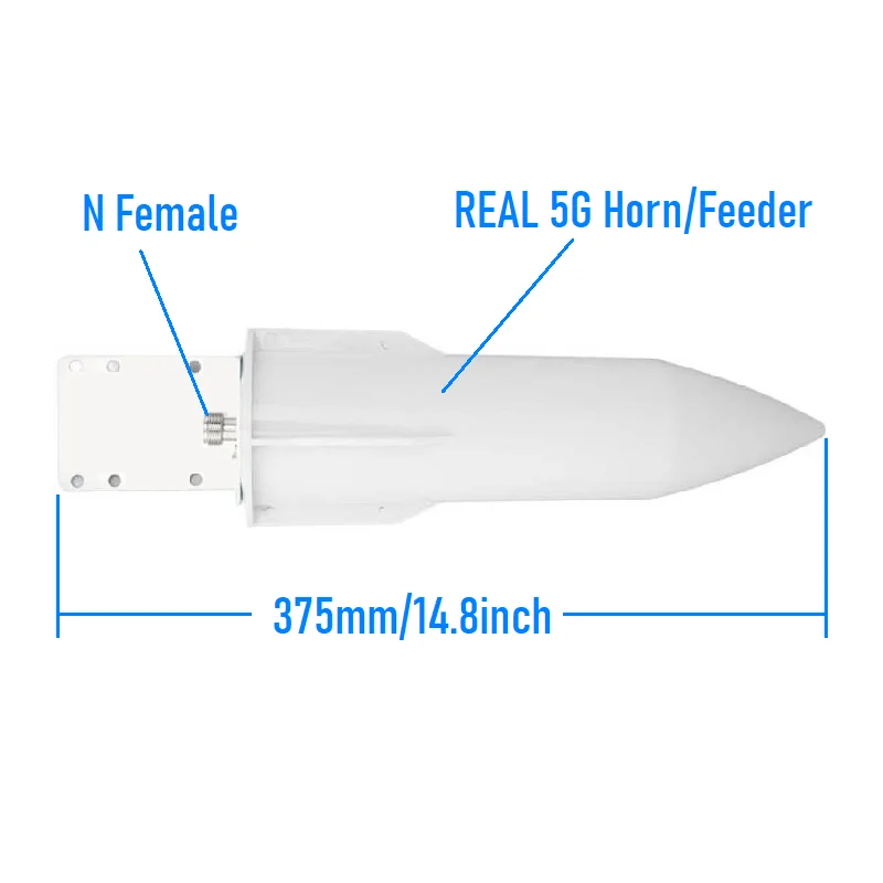 Cell Phone Signal Booster Antenna 30 dB Omni Directional Rocket Antenna 698-3700 mhz