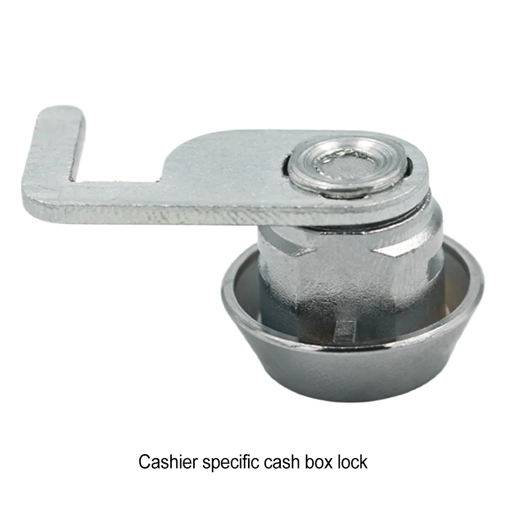 Silver Rust-Resistant Mini Cam Lock With Quick Clip For Cash Box Easy Replacement Easy-to-install