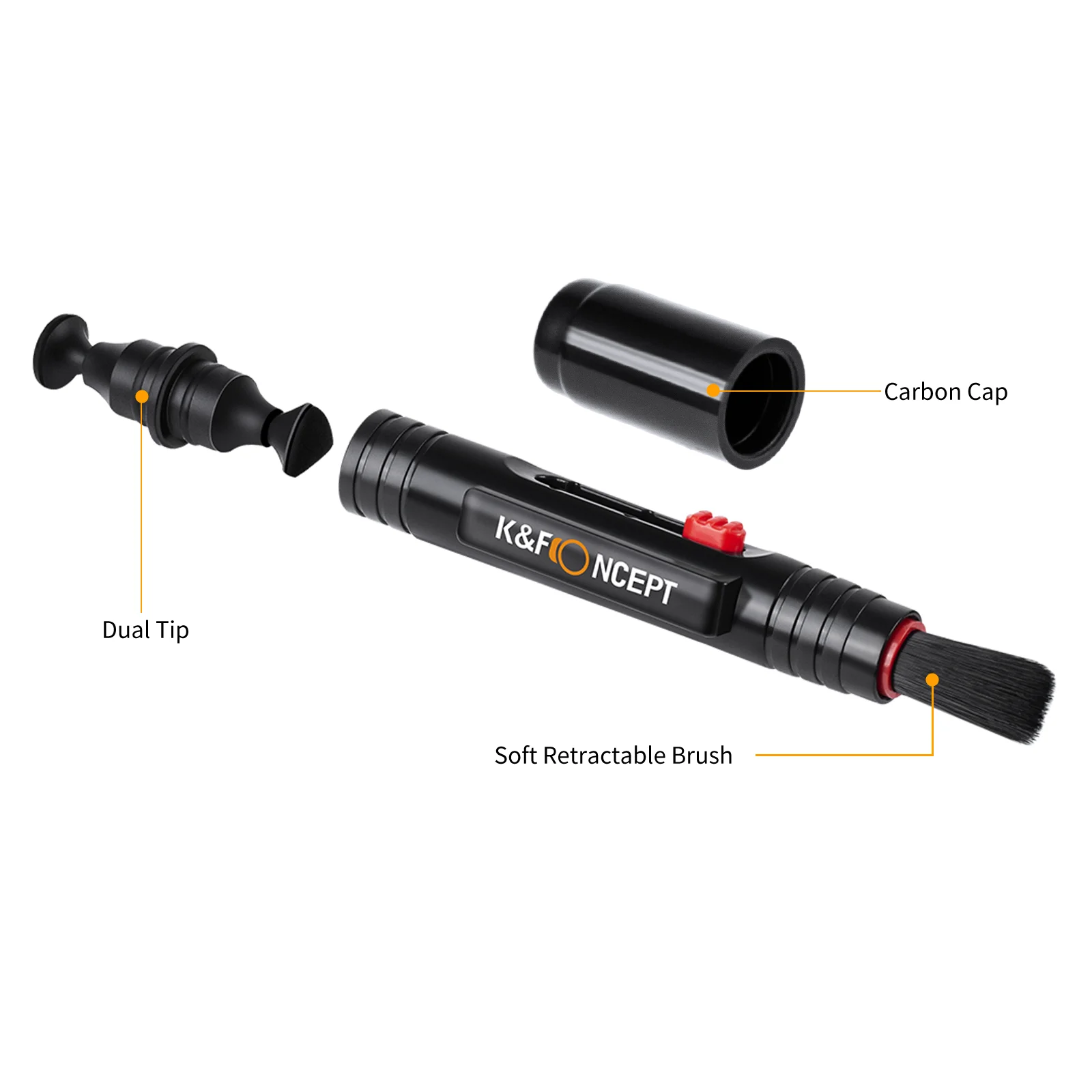 Compact Versatile Universal Shooting Optic Maintenance Pen-Style Two-Step Cleaning Device For Scopes Cameras, Binoculars, & Telescopes