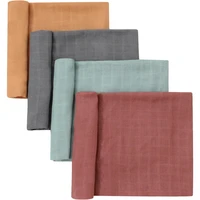 60x60cm Bamboo Cotton Muslin Baby Burp Cloth Soft Print Scarf Multifunction Bibs Burp Cloths Towel accessories Muslin Diaper 1