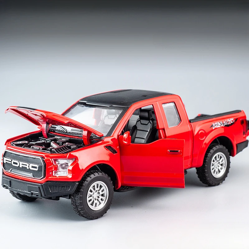 Ford F-150 1/32スケール 1:32 Scale Alloy Model Car Raptor F150 Pickup Diecast Metal