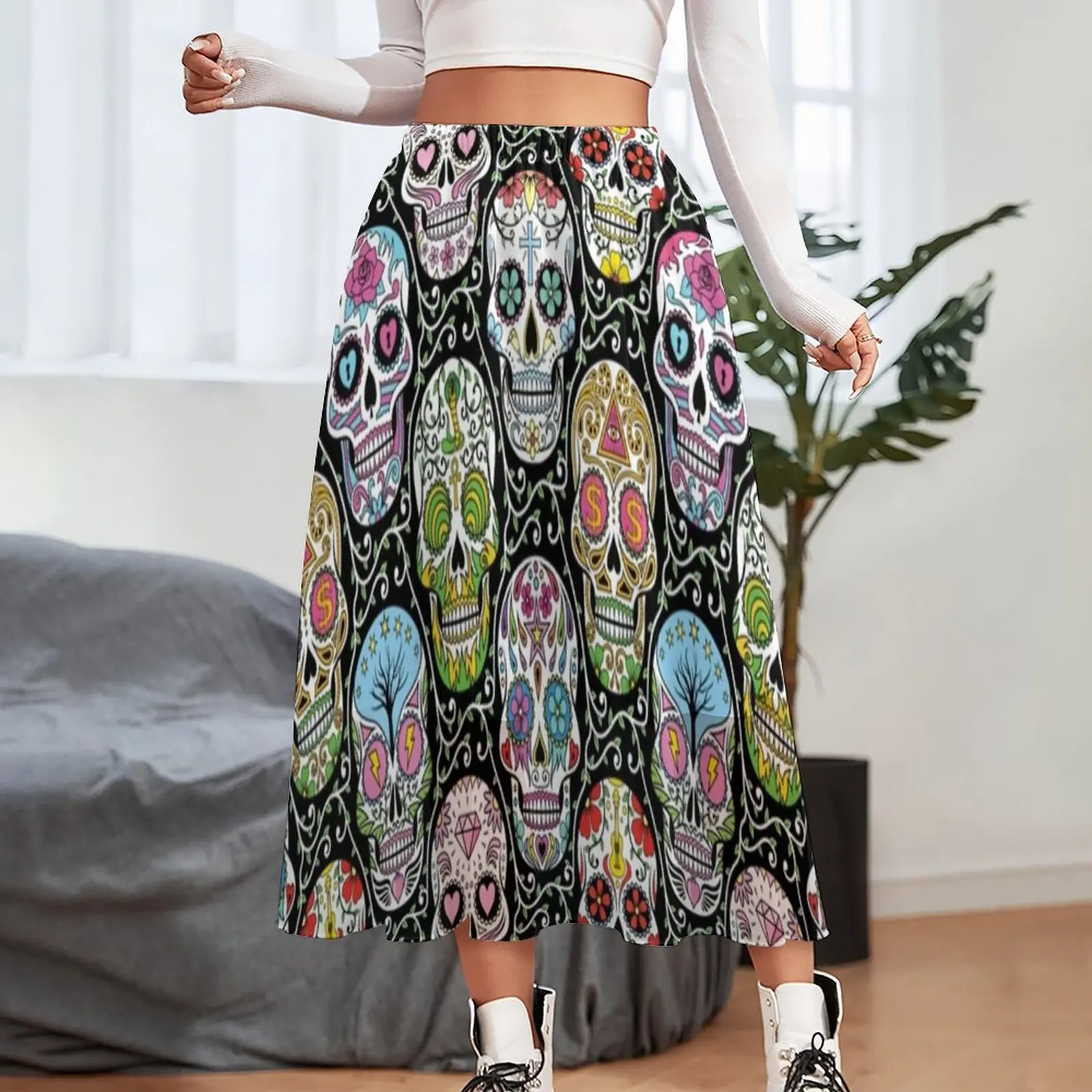 falda larga mexicana