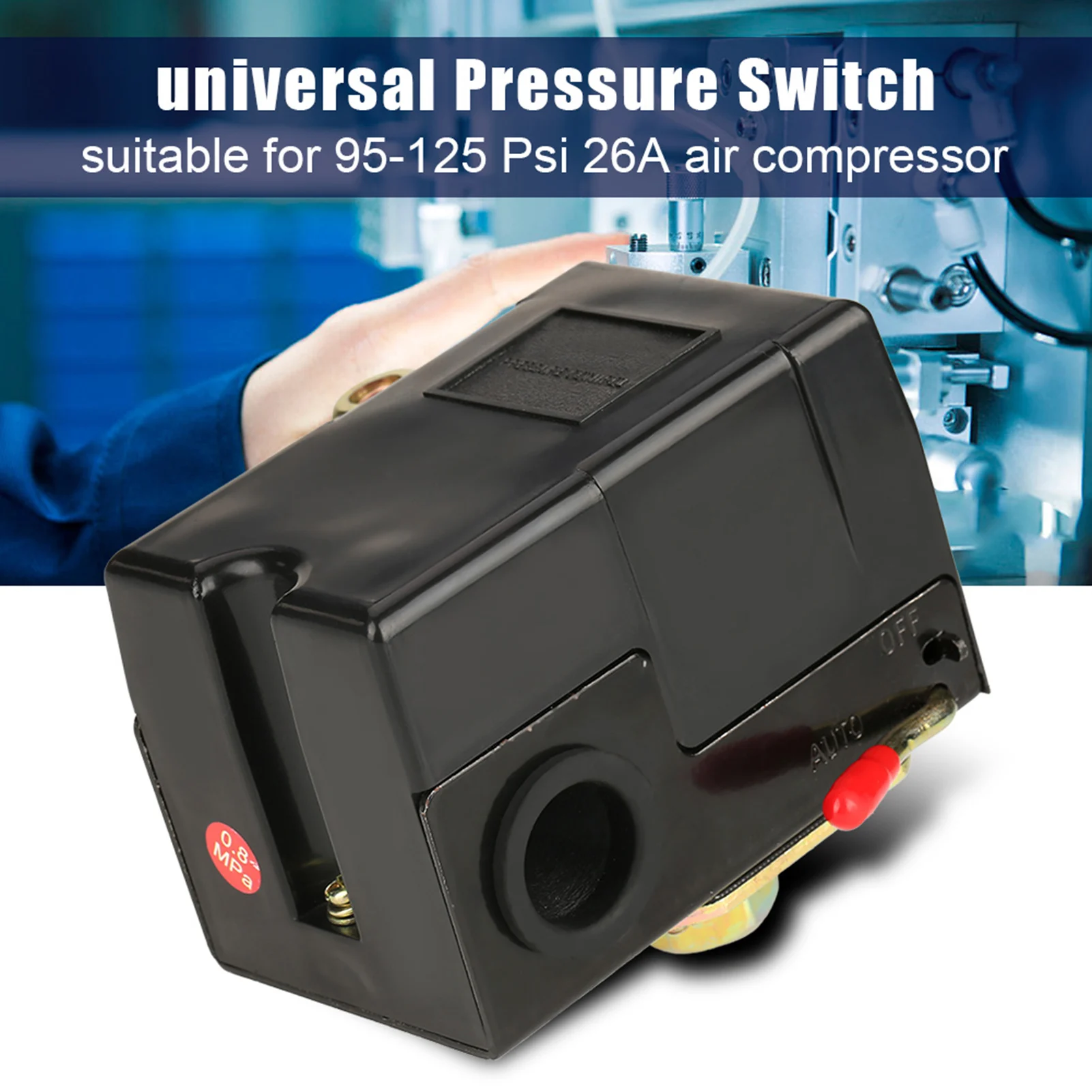 【big-discount】 1Pcs 20A Pressure Switch 95-125 Psi For Air Compressor ...