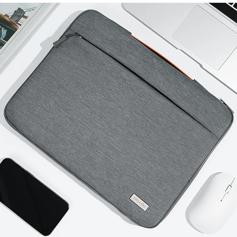 Multi-Pocket Shockproof Laptop Sleeve with Handle