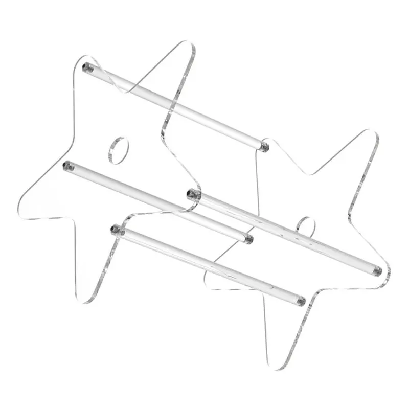 Description Picture 2 of itemHolder Rack Stand Acrylic Record Book Storage Shelves Storage Album File Organizer Display Bookends For Desktop Showing Ends Cd