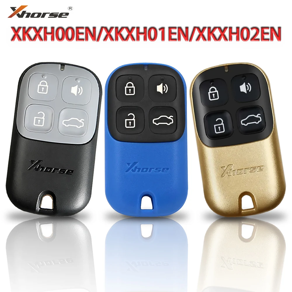 5pcs Universal 4Buttons VVDI2 Wire Remote Car Keys XH Style For Xhorse ...