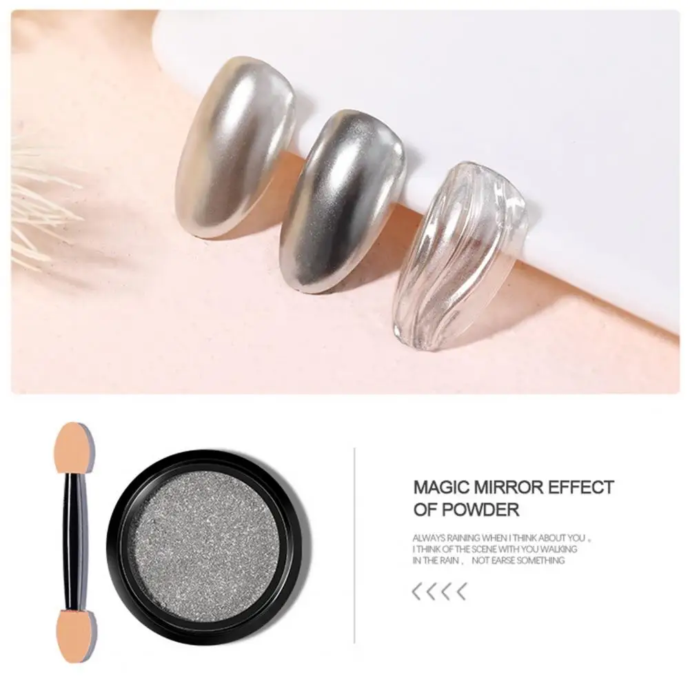 Beautiful Nail Mirror Powder Long-lasting Shiny Effect Highly Saturated Nail Glitter Art Decoration