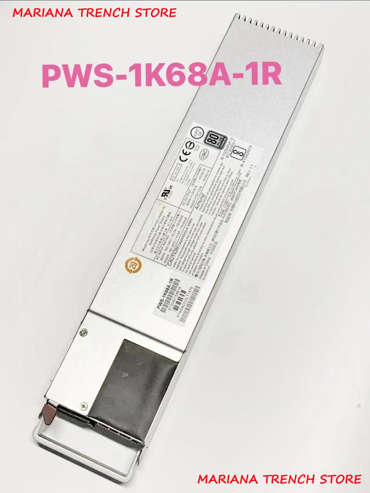

Redundant Power Supply for Supermicro 1600W 1U (PWS-1K68A-1R)