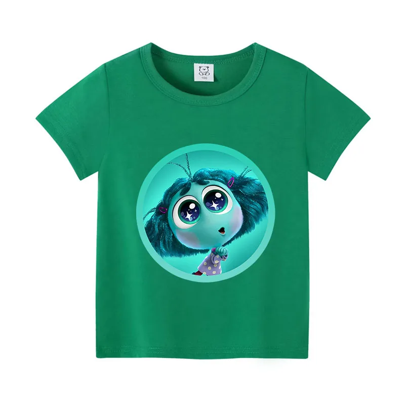 Inside Out 2 T-shirts for Children Joy Sadness Anxiety Anger Outdoor Clothes Fashion Boy Girl Disney Cartoon Top Shirts Gifts 6