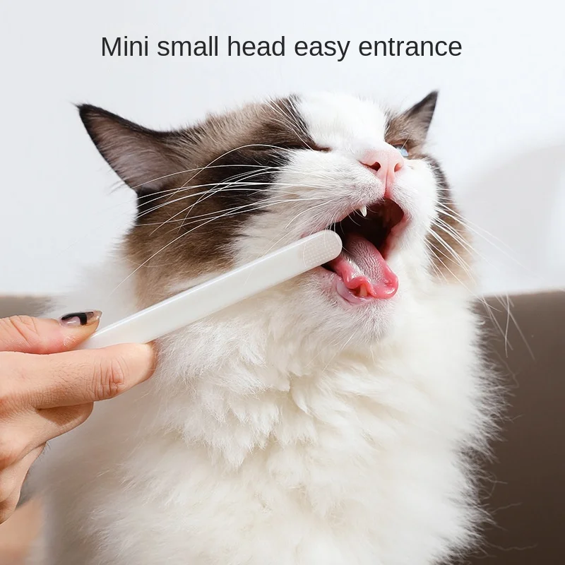 Title 3, Pet Cat and Dog Toothbrush for Removing Tartar,...