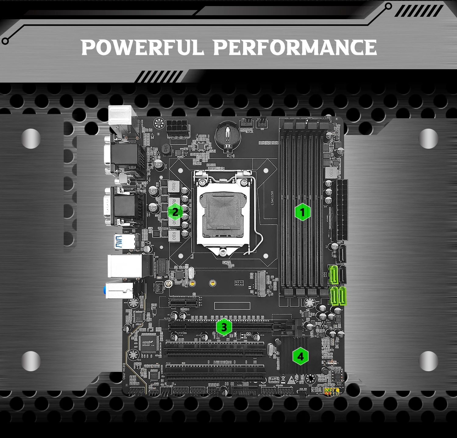 B85M PRO Motherboard Layout