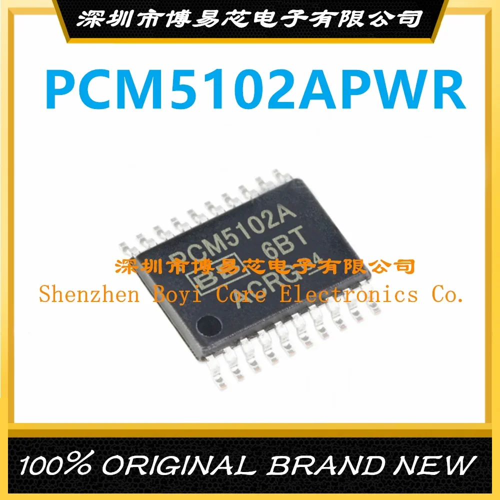PCM5102A PCM5102APWR New Original Audio Stereo DAC TSSOP-20 Spot 40pcs spot first n76e003at20 package tssop20 nuvoton microcontroller original authentic encapsulation tssop 20