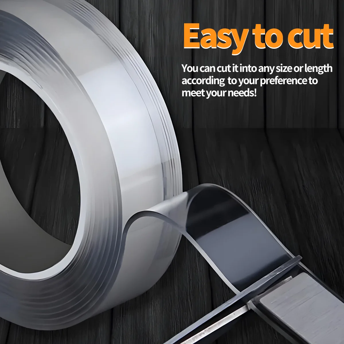 Transparent Double-Sided Adhesive Tape - Super Strong & Reusable