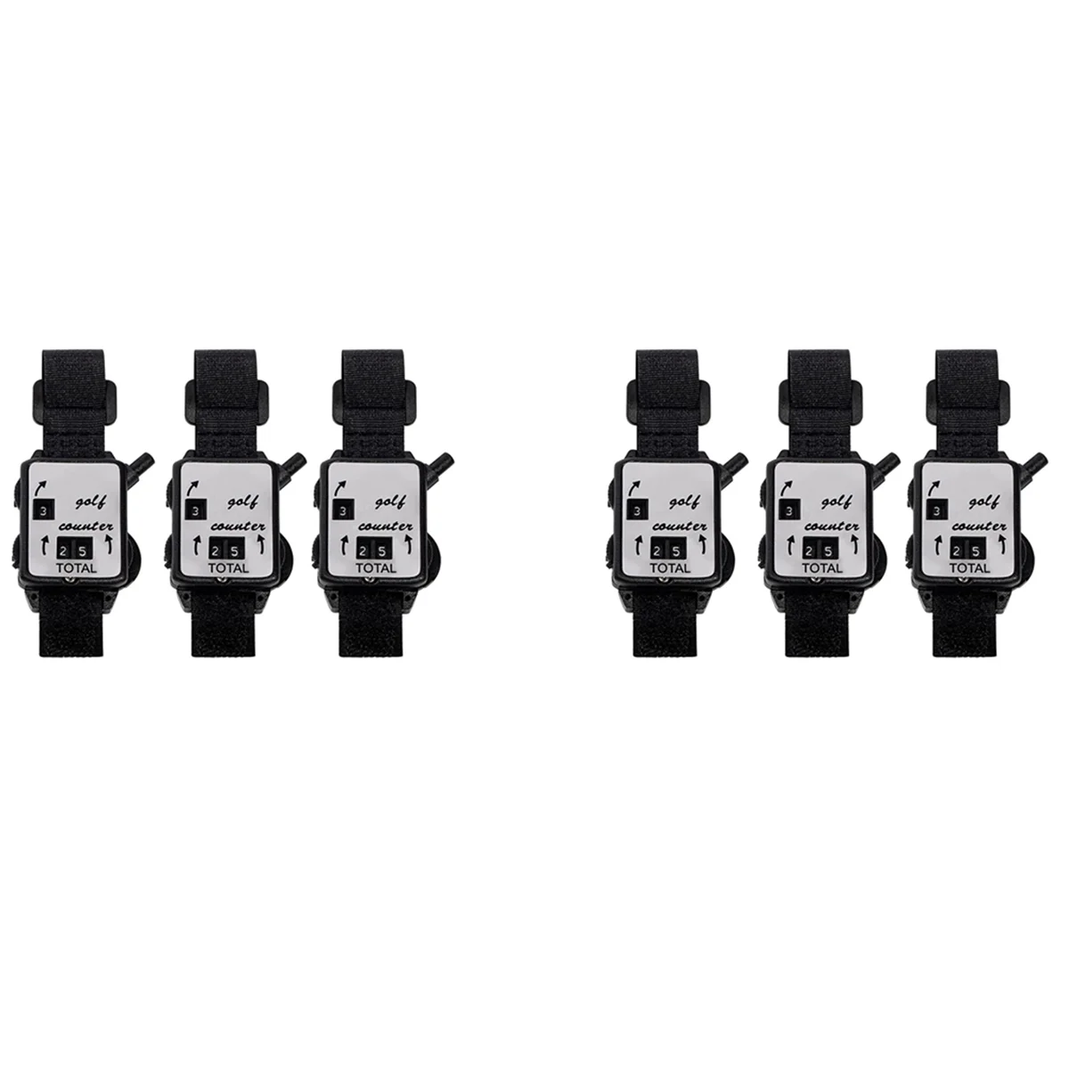 

6 Pcs Golf Score Counter, Mini Golf Stroke Counter Watch with One Touch Reset Golf Count Scorer Scoring Keeper