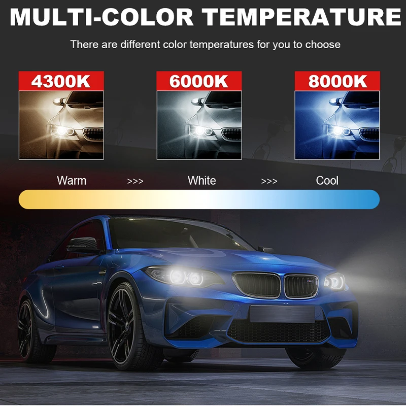 CARLITEK LED Headlight Bulbs H7 H1 H4 H8, Super Bright 4300K 6000K 8000K Car Fog Lamps H9 H11 9005 HB3 9006 HB4 9012 HIR2 - Image 5
