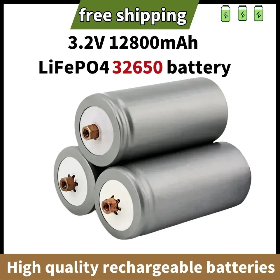 

1-10PCS Brand used 32650 9000mAh 3.2V lifepo4 Rechargeable Battery Professional Lithium Iron Phosphate Power Battery with screw
