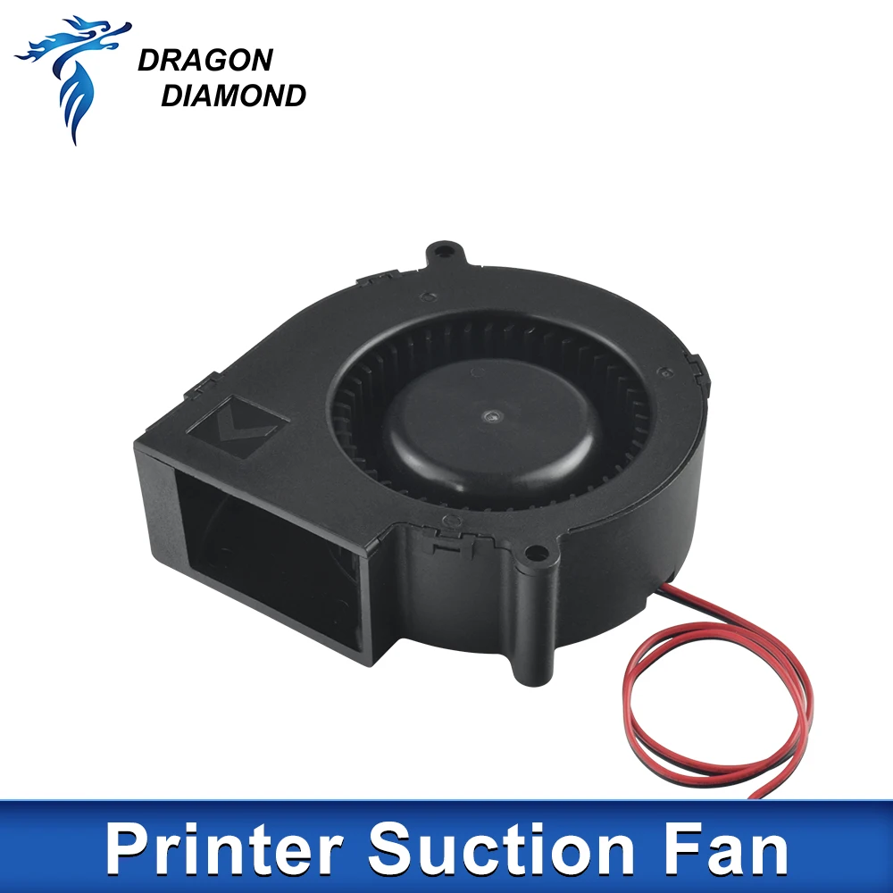 Dragon Diamond large format printer strong suction fan 10cm DC fan 24V 0.55A for Allwin Xuli printer brushless paper Blower cooling fan