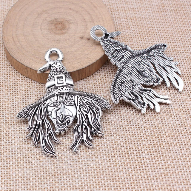 Halloween Charms Jewelry Making  Witch Jewelry Pendant Charm - 3pcs  58x48mm Antique - Aliexpress