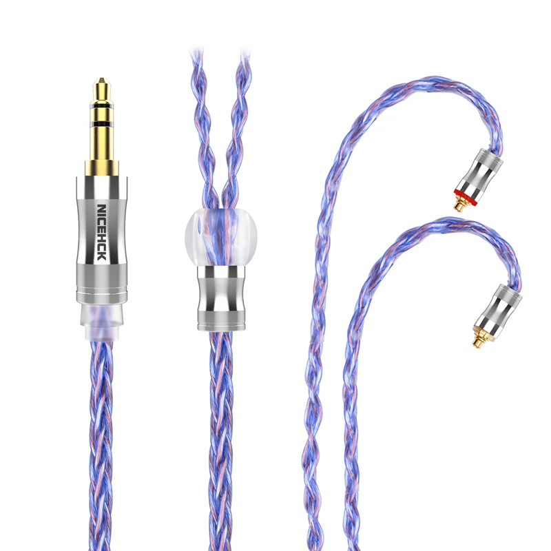 

NiceHCK SpaceCloud Flagship 6N Litz Silver Plated OCC+7N OCC Mix Coaxial Earphone Cable 3.5/2.5/4.4mm MMCX/QDC/2Pin for BA15