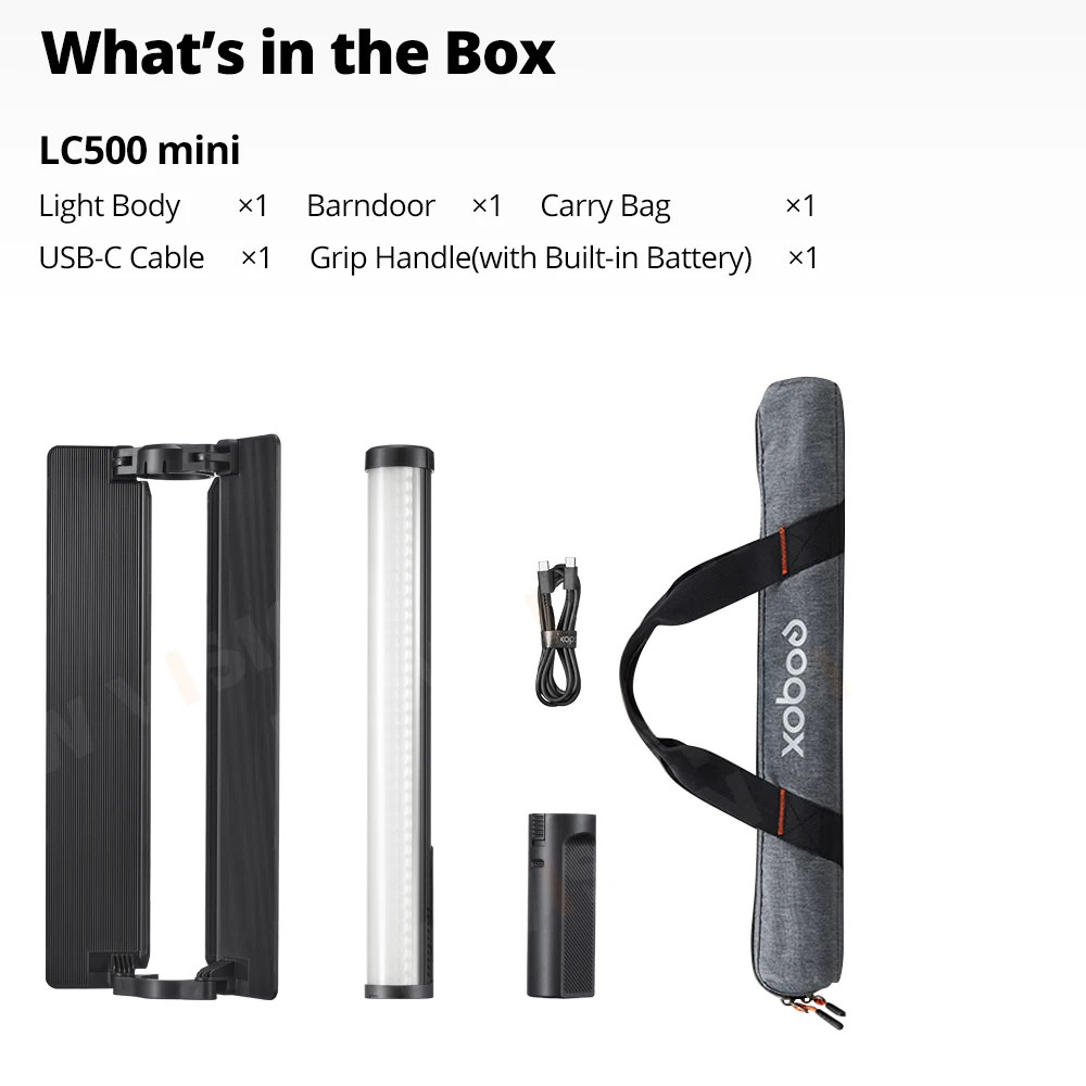 ストロボ+照明 Godox LS500R Godox LC500R RGB LEDライトスティック 棒形撮影補助光 2500K-8500K