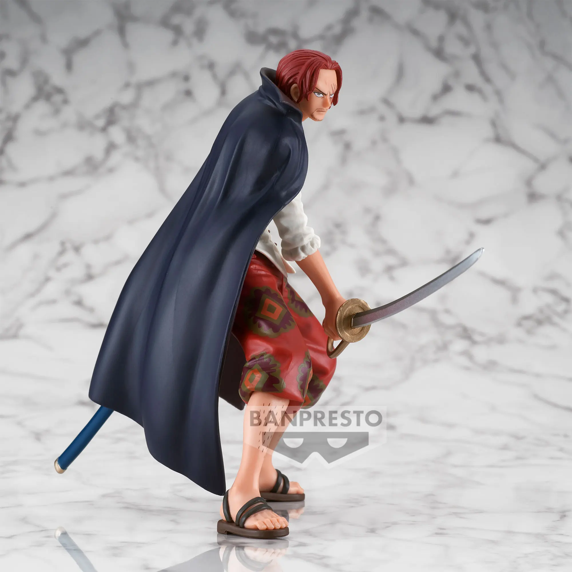 In stock Bandai Original Banpresto One Piece Shanks Anime Figure DXF Theatrical Edition Red PVC Model Collectible Gift