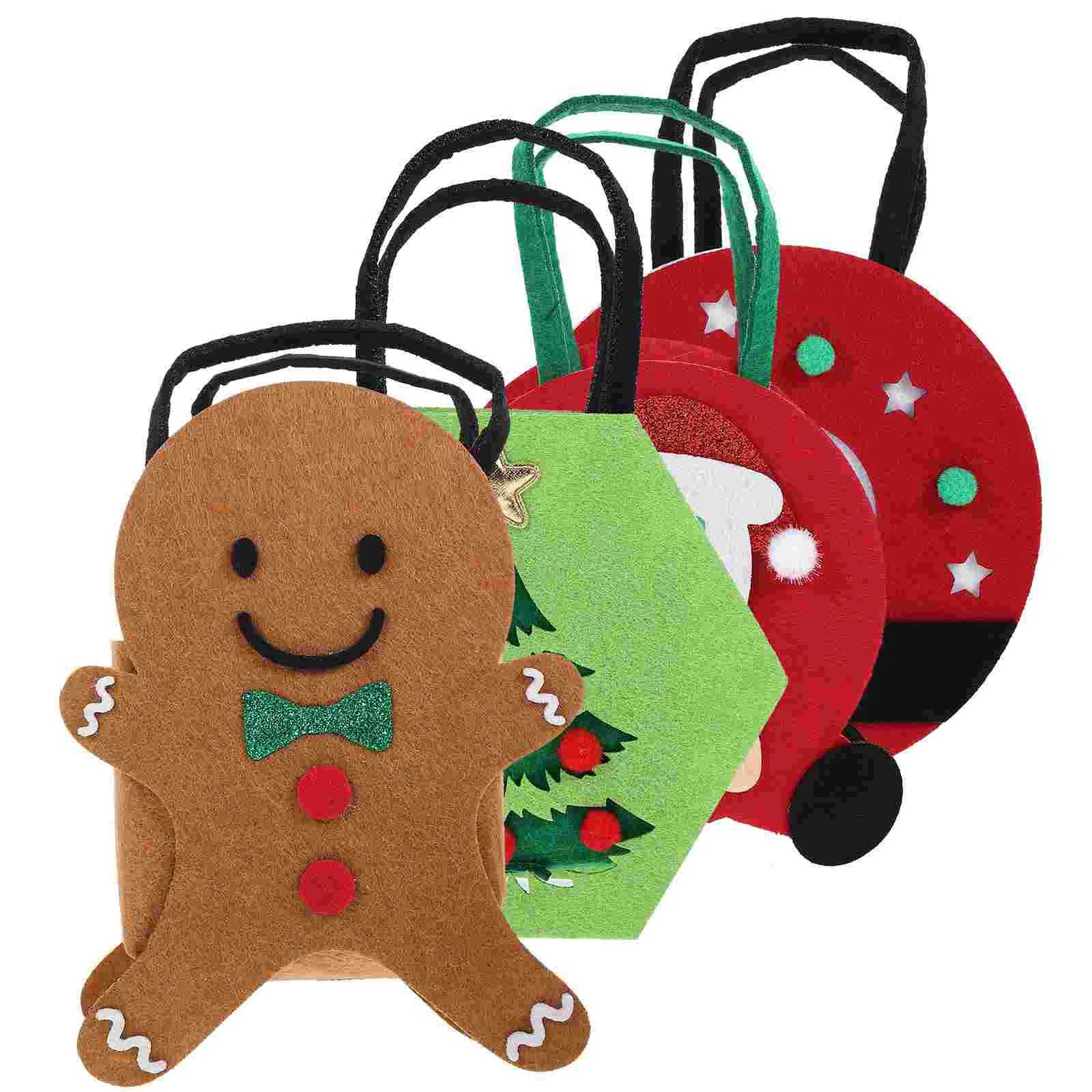 

Christmas Gift Bags Bulk for Gifts Felt Present Candy Holder Large Small Wrapping Presents Kids