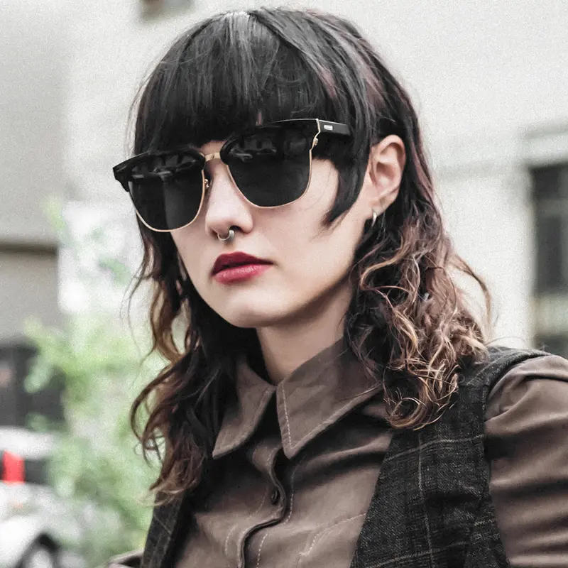 ZENOTTIC 2026 Trend Classic Brand Square Sunglasses Fashion Metal&Acetate UV400 Shade for Unsiex - Image 2