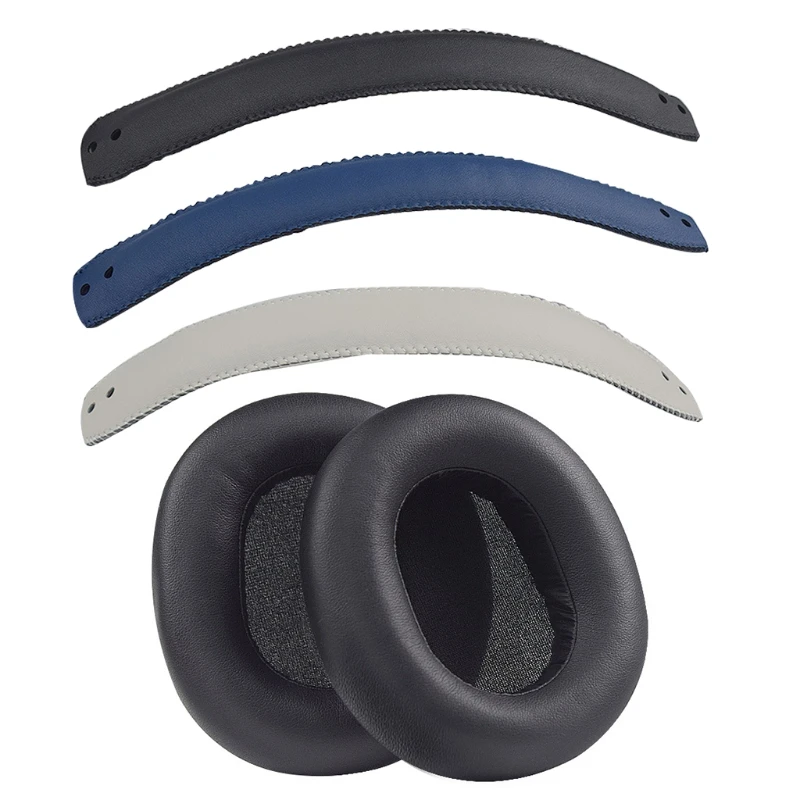 

Replacement Leather Mesh Ear Pads Cushion Cover Earpads Headband for Panasonic RP-HTX80B Headset Accessories Drop Shipping