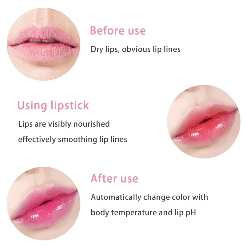 1PCS Moisturizing Natural Aloe Essence Lip Gloss Changable Color Portable Waterproof Long Lasting Nutritious Lips Care Lipstick 4