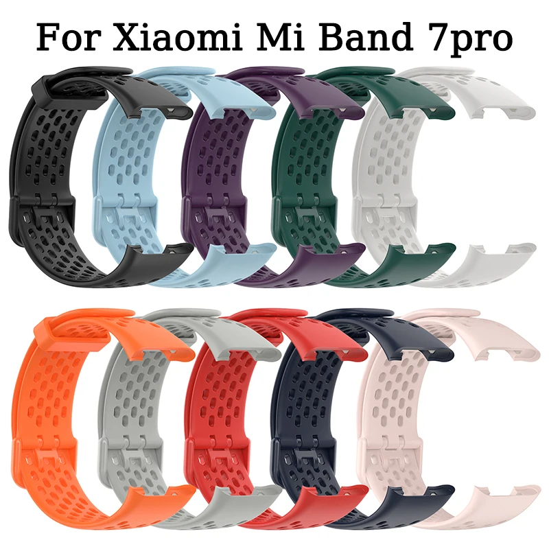 Cinturino In Silicone Per Mi Band 7Pro Smart Watch Traspirante Sport Wrist Correa Per Xiaomi Mi Band 7 Pro Watch Bracciale Wristband