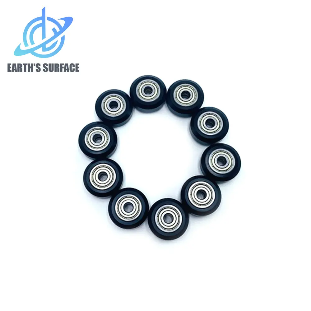 DB-3D Printer Part 10/20PC CNC Plastic POM Wheel with 625zz Idler Pulley Gear Passive Round Perlin Pulley Wheel for CR10 Ender 3 3d printer wheel openbuilds pulley 304 stainless steel passive driven perlin idler include 625zz