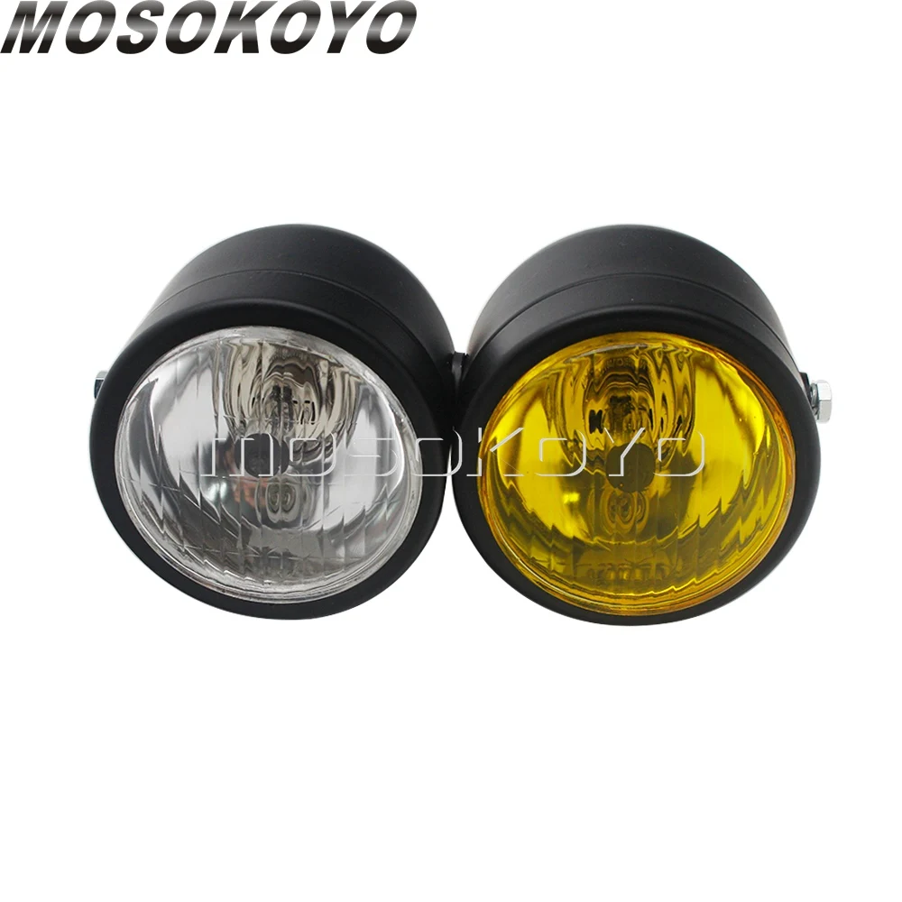 Phare Halogen pour Moto, Universel, Plein Phare, Croisement et Feu de  Position, Diametre 165mm, Roadster, Streetfighter