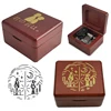 Anime Your Name Music Box Zenzenzense Song Gold Stamping Bronzing Wind Up Wooden Box Home Decoration Birthday Party Gift 2