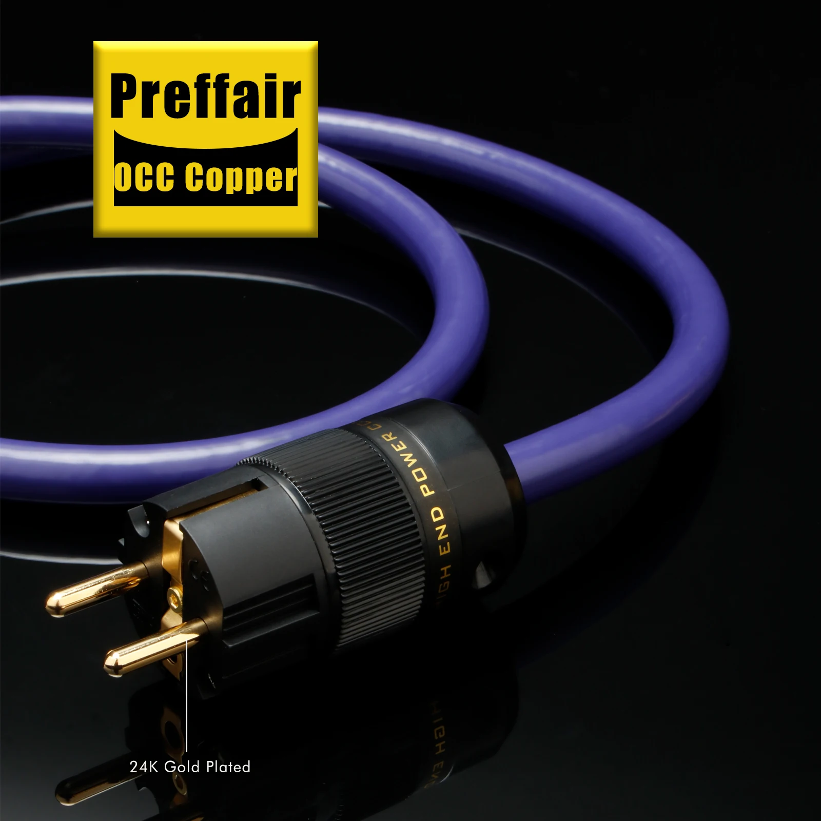 Preffair OCC 구리 AC 전원 코드 EU/AU/US Hifi 오디오 US/EU 전원 코드 연결 필터 CD 앰프