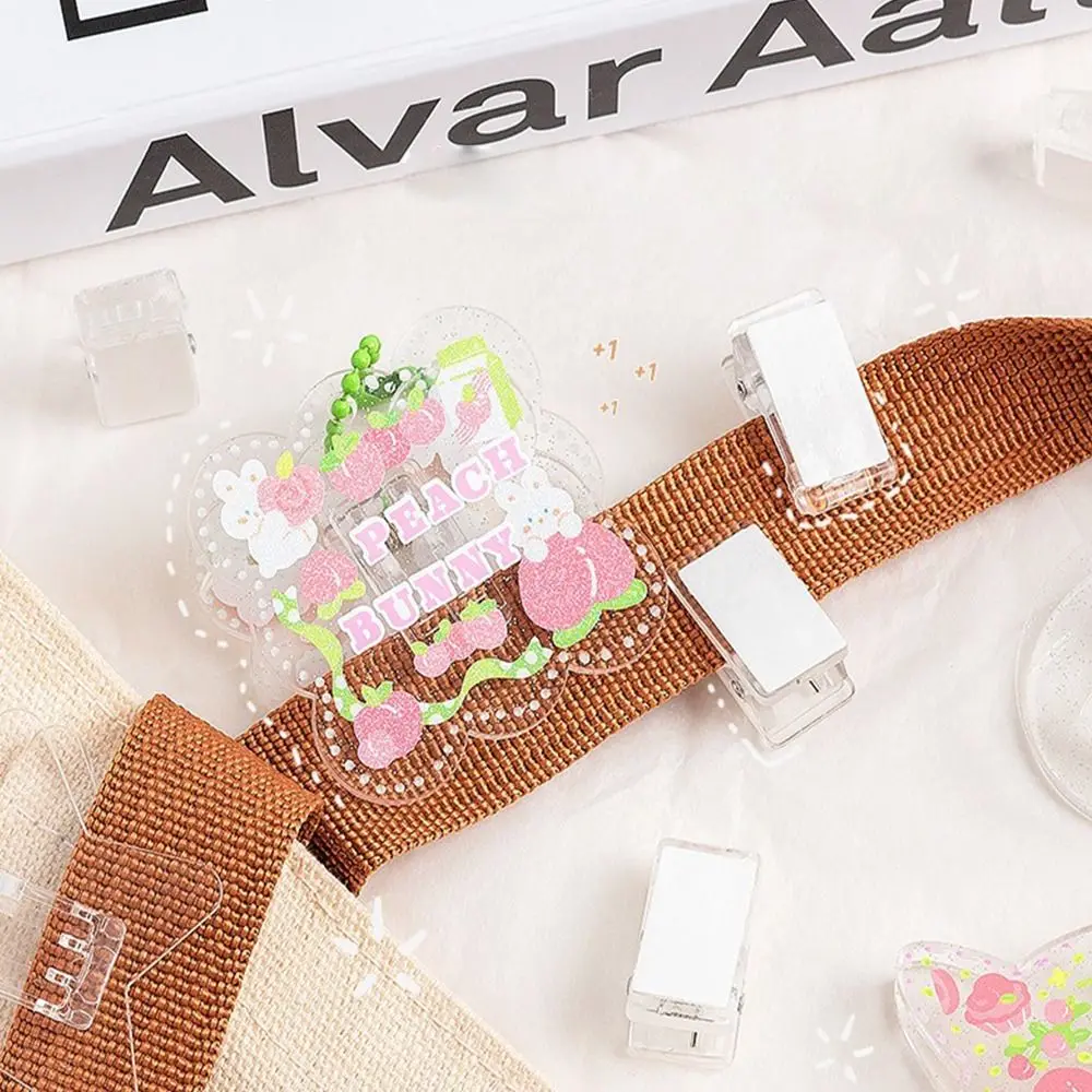 

Stationery Scrapbooking Paper Folder Binder Transparent Memo Clips Binding Clips Paper Fixed Clips File Holder Clips