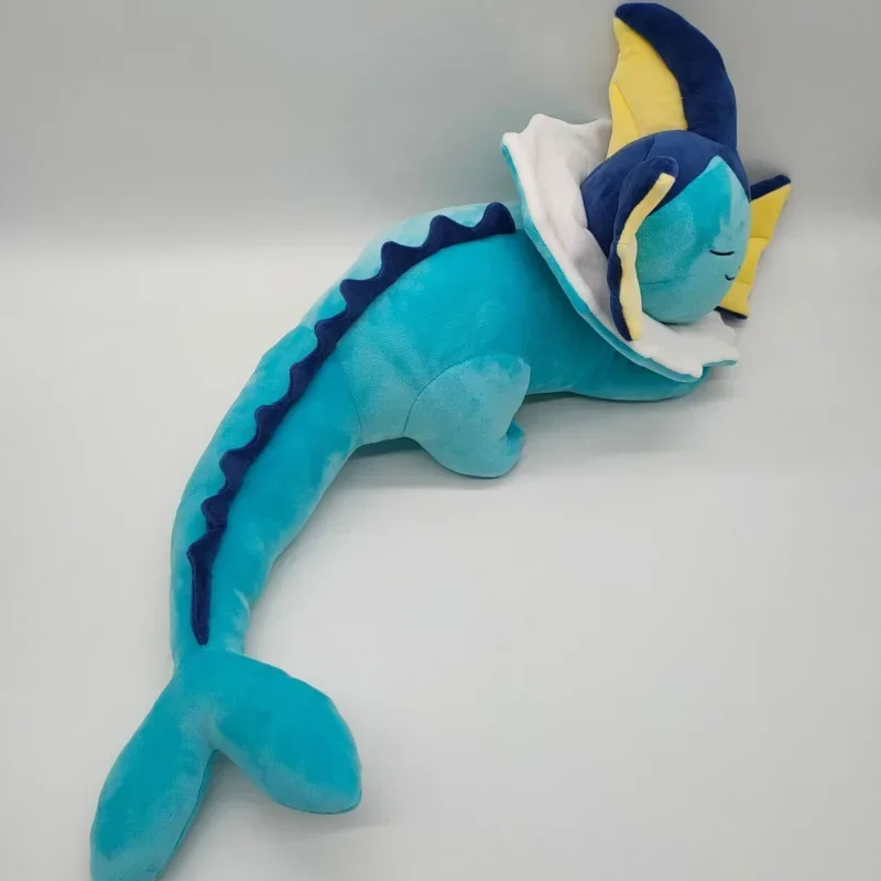 50cm 잠자는 Vaporeon 봉제 인형  lution  진화 동물 인형 장난감 Kawaii Kids 장난감 생일 선물 수집