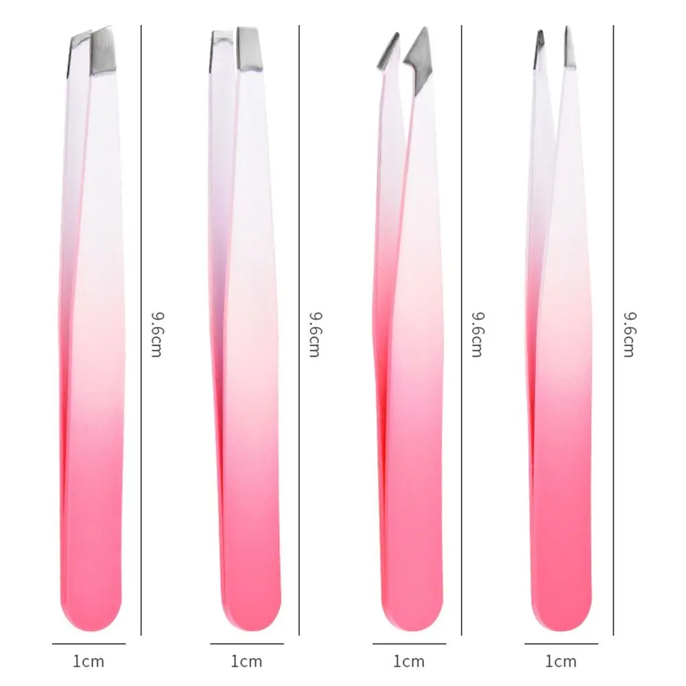 Eyeblogug-Pince à épiler polyvalente en acier inoxydable, pince à sourcils colorée, épilation du visage, outil de maquillage