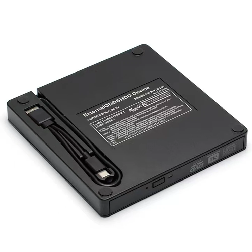 노트북 노트북 버너용 광학 드라이브 외장 인클로저, USB 3.0 C 타입 DVD CD 드라이브 박스, 9.5mm, 12.7mm