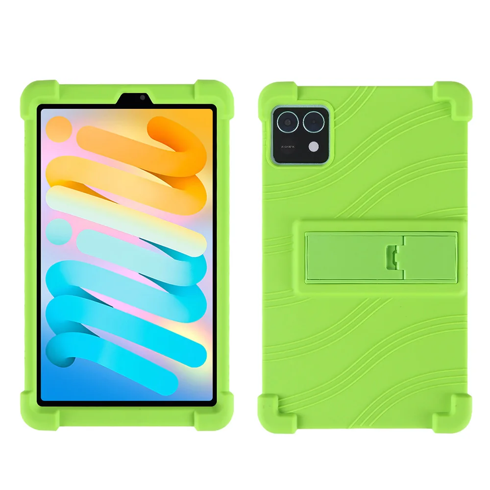 Durable Shockproof Tablet Case with Rear Kickstand and Soft Silicone Protection