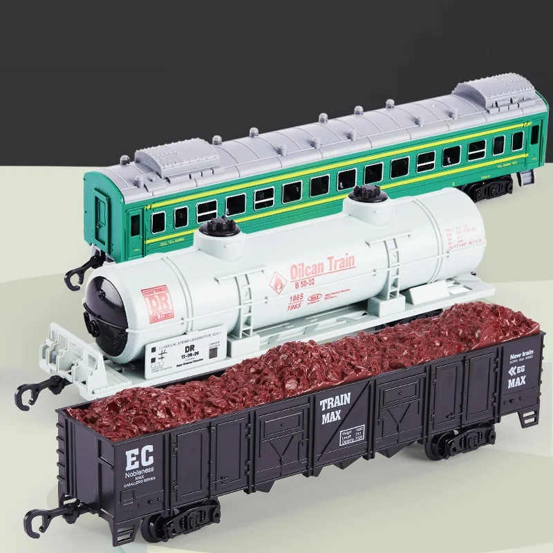 Children's Simulation Iectric Trains Toy Set Model Track Railway Toys Battery Drive Retro Classic Electric Train Educational Toy