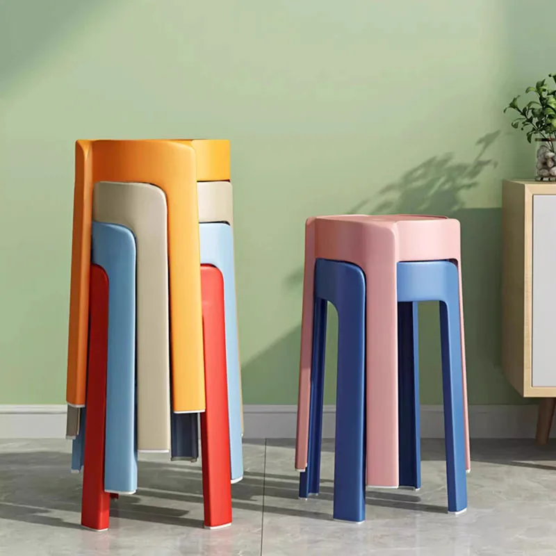 

Leisure Mobile Foot Stool Small Space Household Apartment Designer Stool Minimalist Waiting Silla Plegable Furniture Living Room