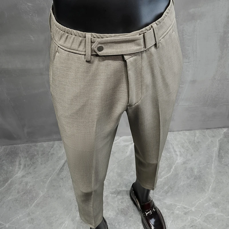 Buy Men Purple Slim Fit Solid Casual Trousers Online - 495139 | Allen Solly