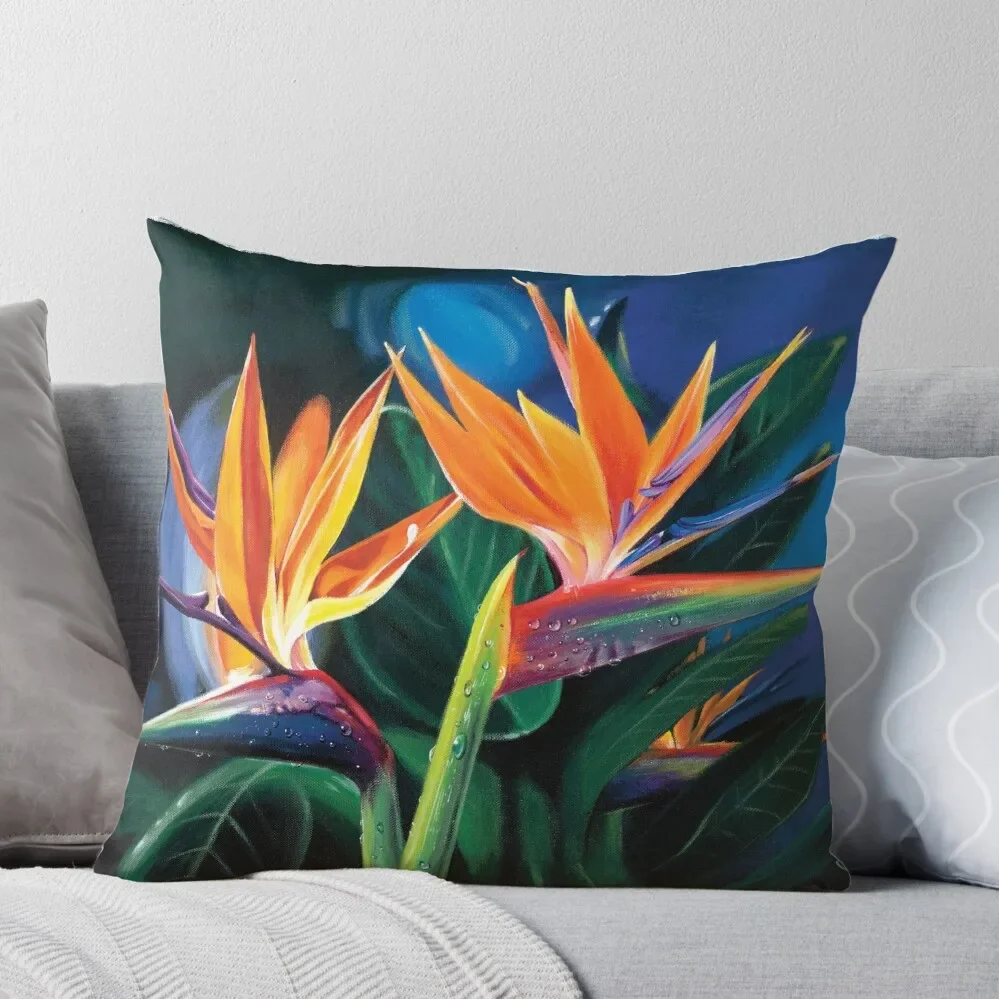 

Birds of Paradise Throw Pillow Couch Cushions Decorative Sofa Cushion Christmas Pillows